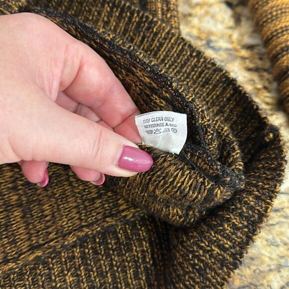 Gianfranco Lotti Wool Blend Ribbed Envelope Neck Sweater Size L - Picture 9 of 11